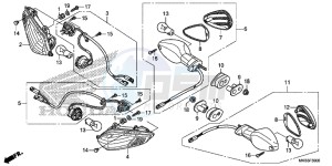 CBR1000RRF Fireblade - CBR1000RR 2ED - (2ED) drawing WINKER