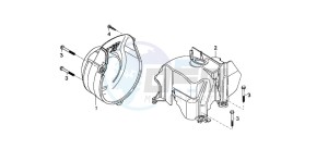 SGX50S drawing FAN COVER/SHROUD