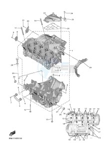 YZF-R6 YZFR6HC 600 YZF-R6 (BN61 BN62) drawing CRANKCASE