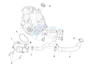 GTV 300 4T 4V ie Touring (USA) USA drawing Cooler pump