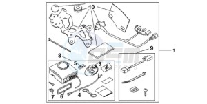 CBR600RR9 Europe Direct - (ED / SPC) drawing AVERTO ALARM KIT