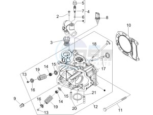 GTV 250 ie UK drawing Head unit - Valve