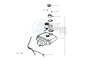 EURO MX - 150 cc drawing FUEL TANK