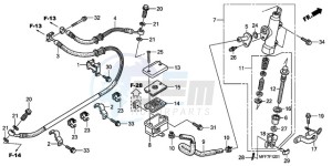 XL700VA9 France - (F / ABS CMF SPC) drawing RR. BRAKE MASTER CYLINDER (ABS)