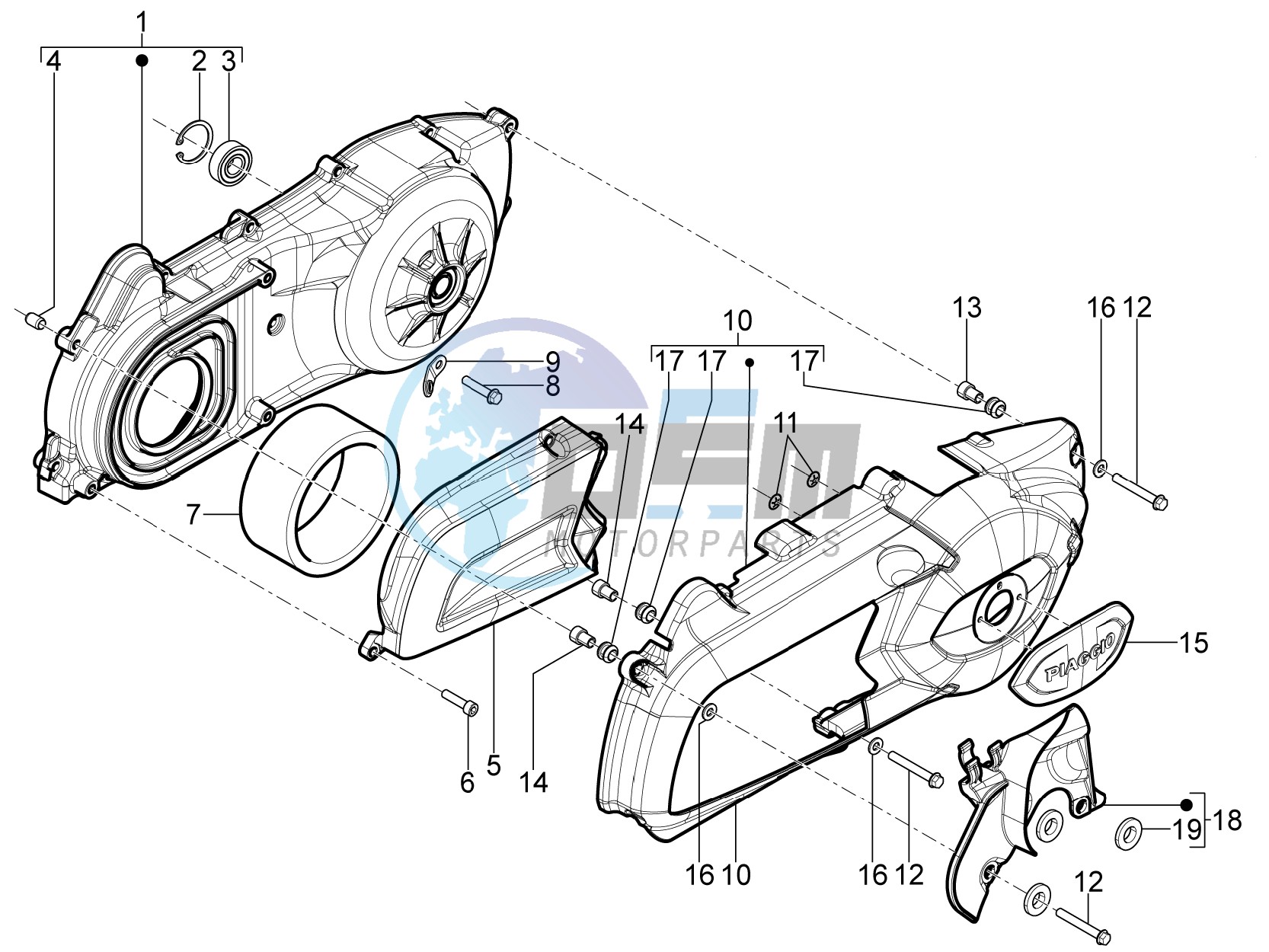 Crankcase cover - Crankcase cooling