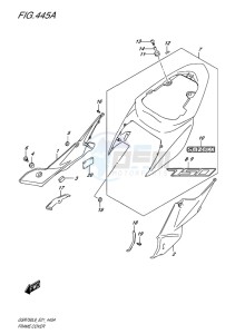 GSR750 ABS EU drawing FRAME COVER (FOR YKV,AJX)