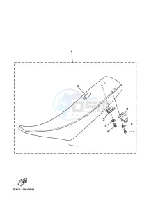 YZ250X (BF1H) drawing SEAT