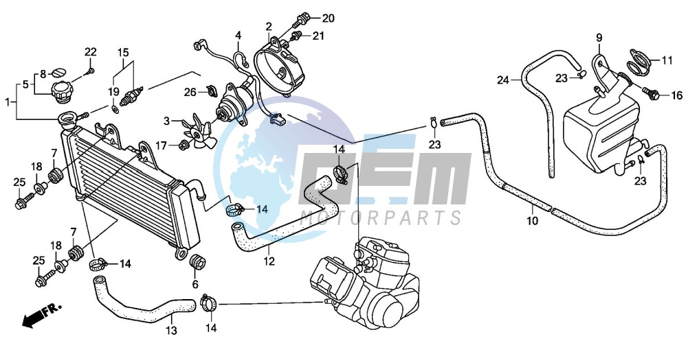 RADIATOR (XL125V1/2/3/4/5/6)