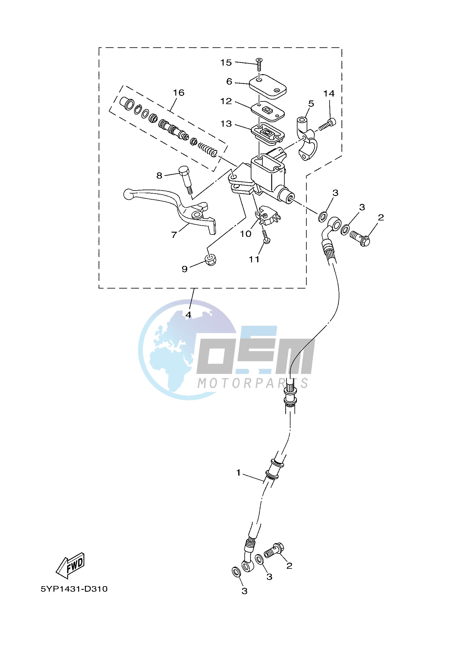 FRONT MASTER CYLINDER