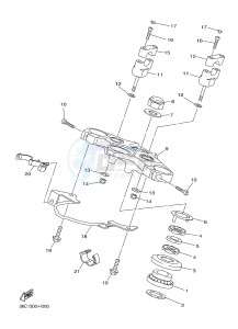 XJ6SA 600 DIVERSION (S-TYPE, ABS) (36D9) drawing STEERING