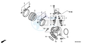 VT750C9 E / MKH MME drawing INTAKE MANIFOLD