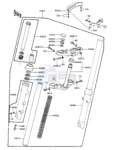 KZ 305 B [LTD] (B2-B3) [LTD] drawing FRONT FORK