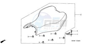 TRX680FA9 Australia - (U) drawing SEAT