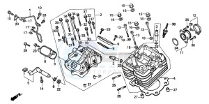 TRX300 FOURTRAX drawing CYLINDER HEAD