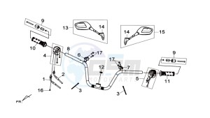 MAXSYM 600I ABS drawing HANDLEBAR