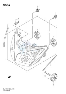 DL1000 (E24) V-Strom drawing HEADLAMP