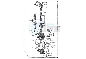 DT RE 125 drawing CARBURETOR