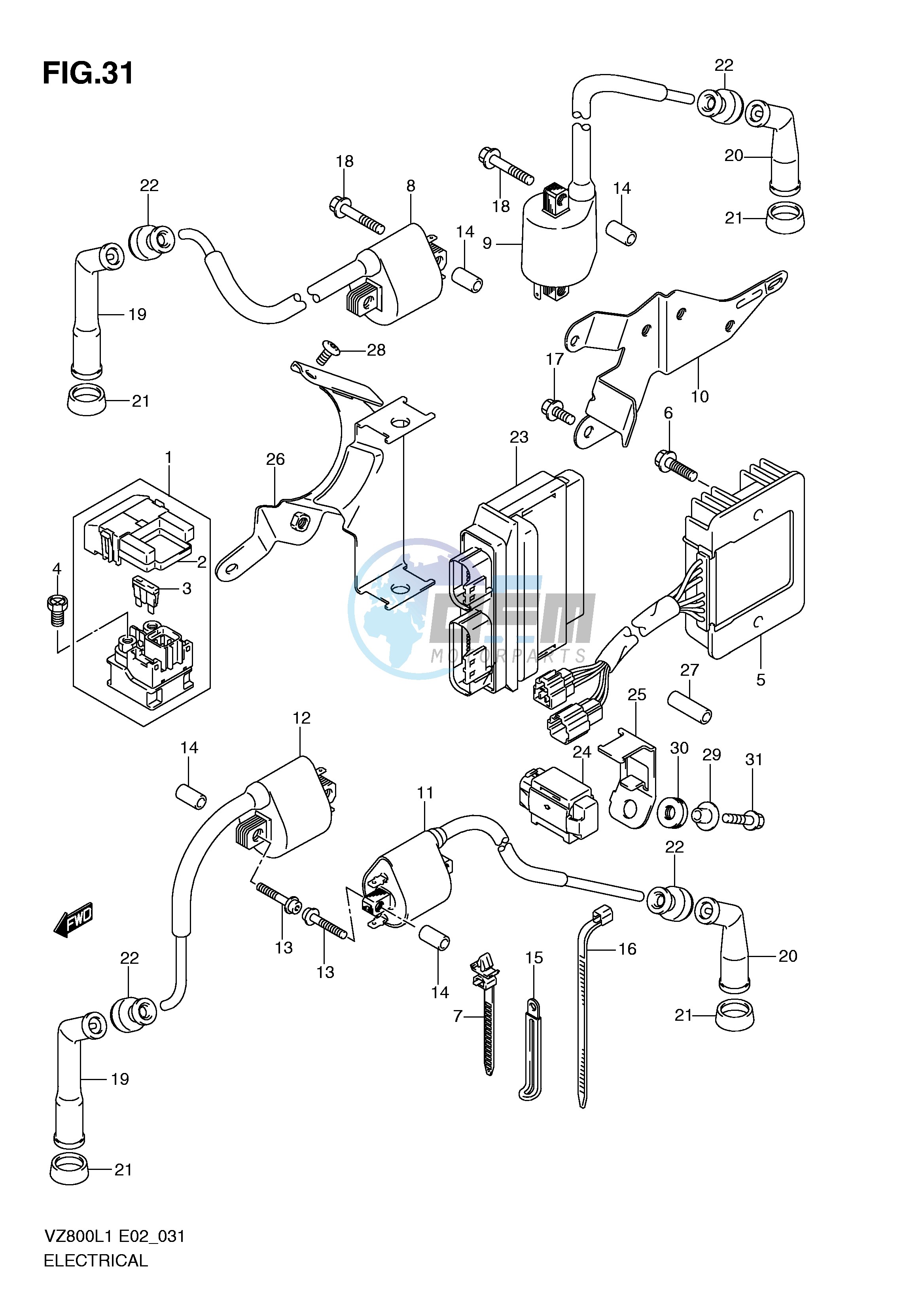 ELECTRICAL (VZ800UEL1 E19)