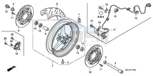 CBR1000RR9 Europe Direct - (ED / MME TRI) drawing FRONT WHEEL