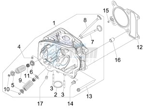 Liberty 125 4t Delivery e3 Single drawing Head unit - Valve