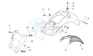 V7 Racer 750 drawing Rear body I- Mudguard