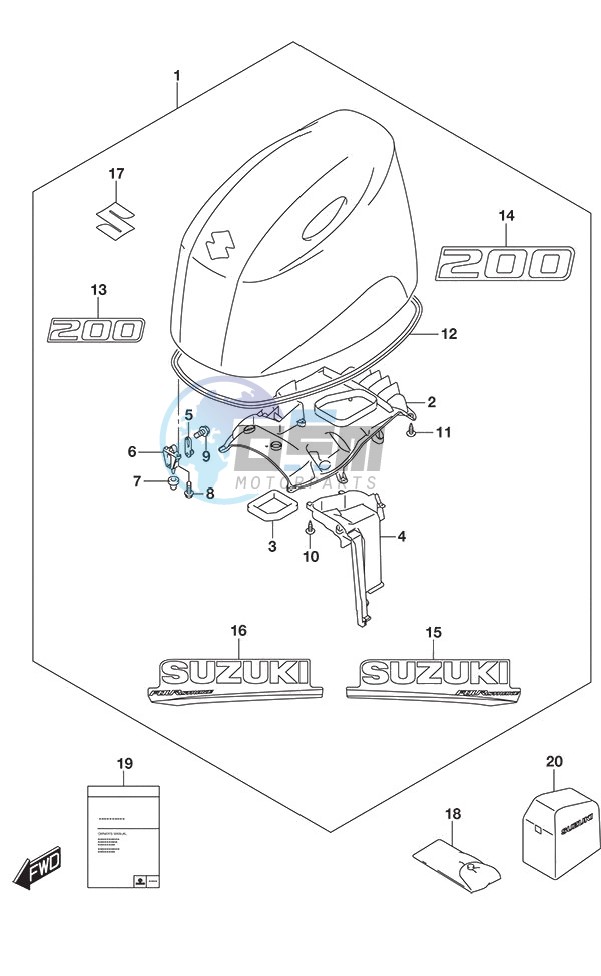 Engine Cover (White)