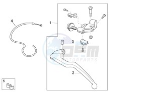 RSV 4 1000 APRC Factory ABS USA drawing Clutch lever