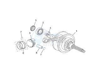 YP R X-MAX ABS 125 drawing CRANKSHAFT AND PISTON