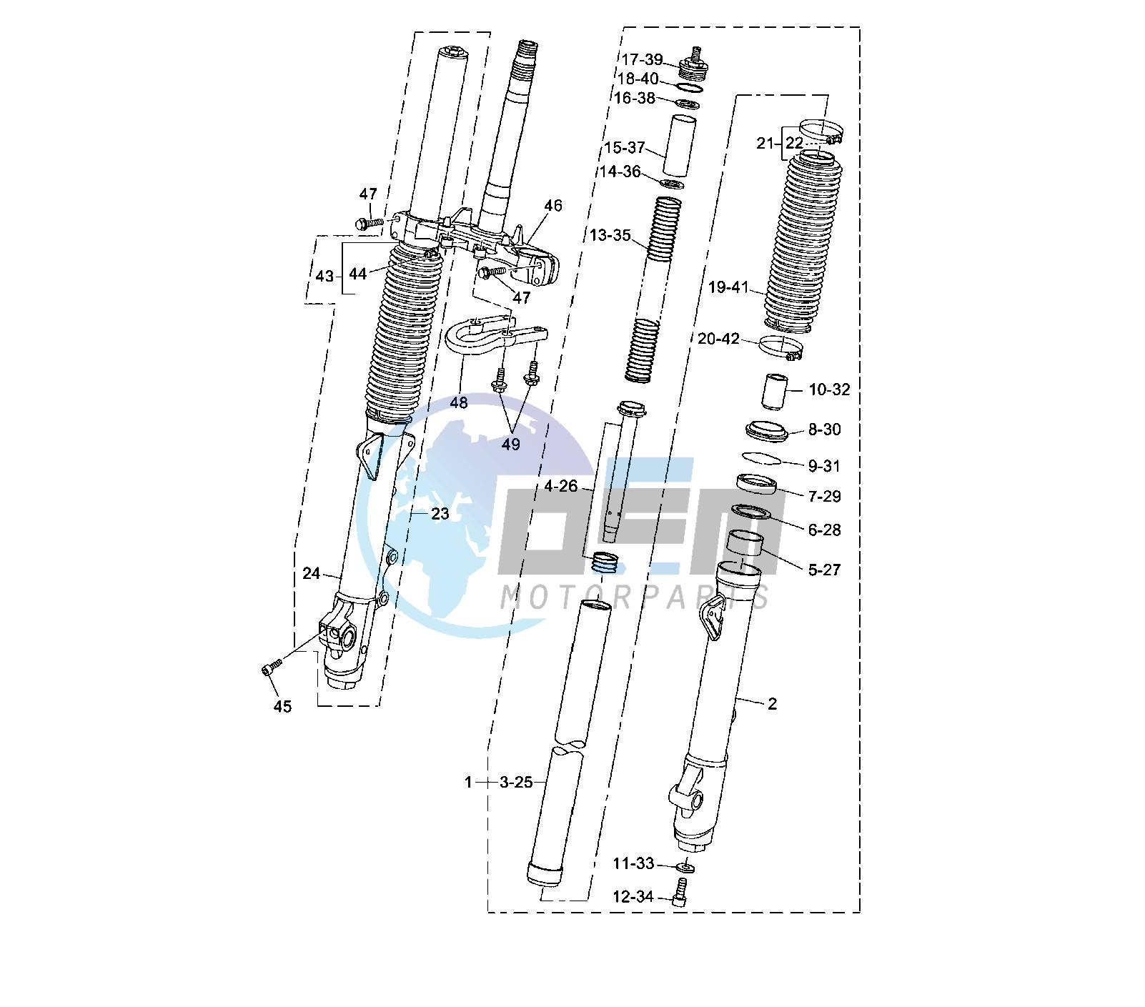 FRONT FORK KAYABA