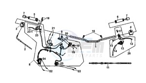 WOLF SB125Ni (PU12EA-EU) (L8-M0) drawing HANDLEBAR / LIGHT SWITCHS / CBS