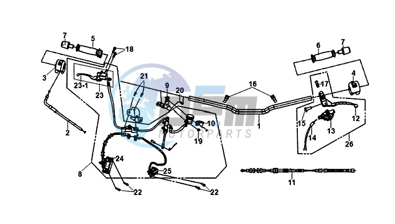 HANDLEBAR / LIGHT SWITCHS / CBS