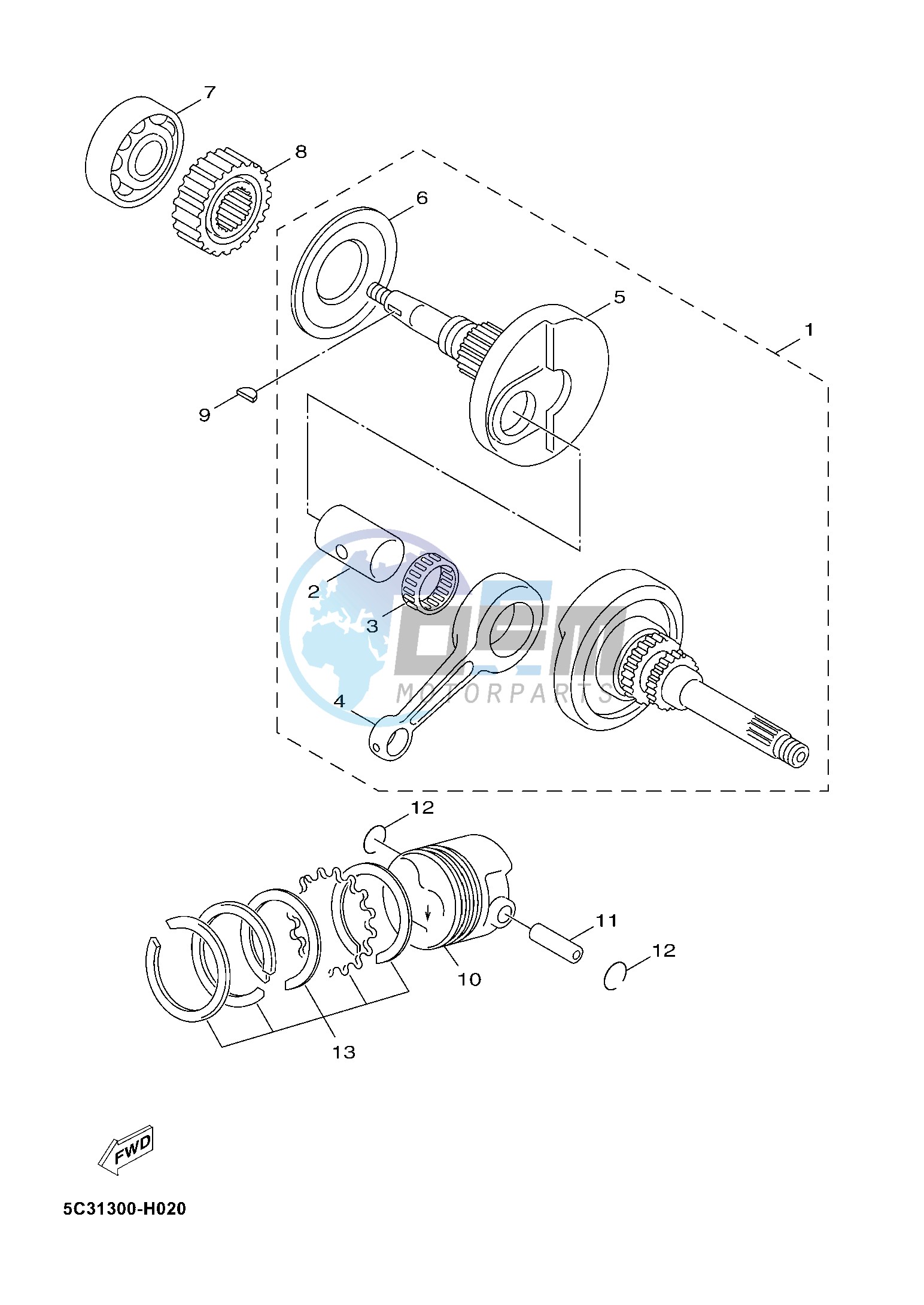 CRANKSHAFT & PISTON