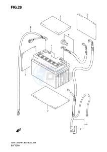 GSX1300R (E3-E28) Hayabusa drawing BATTERY