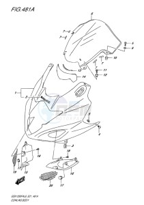 GSX-1250F ABS EU drawing COWLING BODY