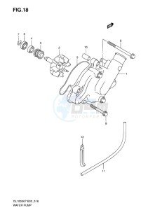 DL 1000 V-STROM EU-UK drawing WATER PUMP