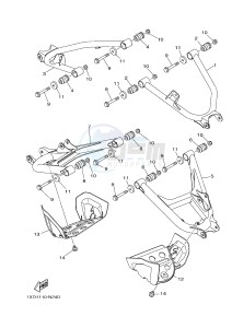 YXM700E YXM700PHE MP 700 EPS (1XP9) drawing REAR ARM