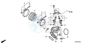 VT750C9 Australia - (U / MME) drawing INTAKE MANIFOLD