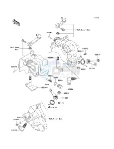 KAF 950 G [MULE 4010 TRANS4X4 DIESEL] (G9F-GAF) G9F drawing GEAR CHANGE MECHANISM