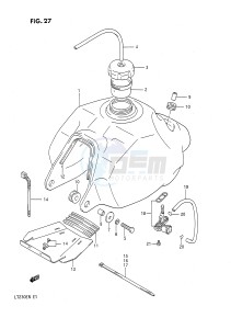 LT230E (E1) drawing FUEL TANK