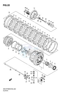 GSX-R750 (E2) drawing CLUTCH