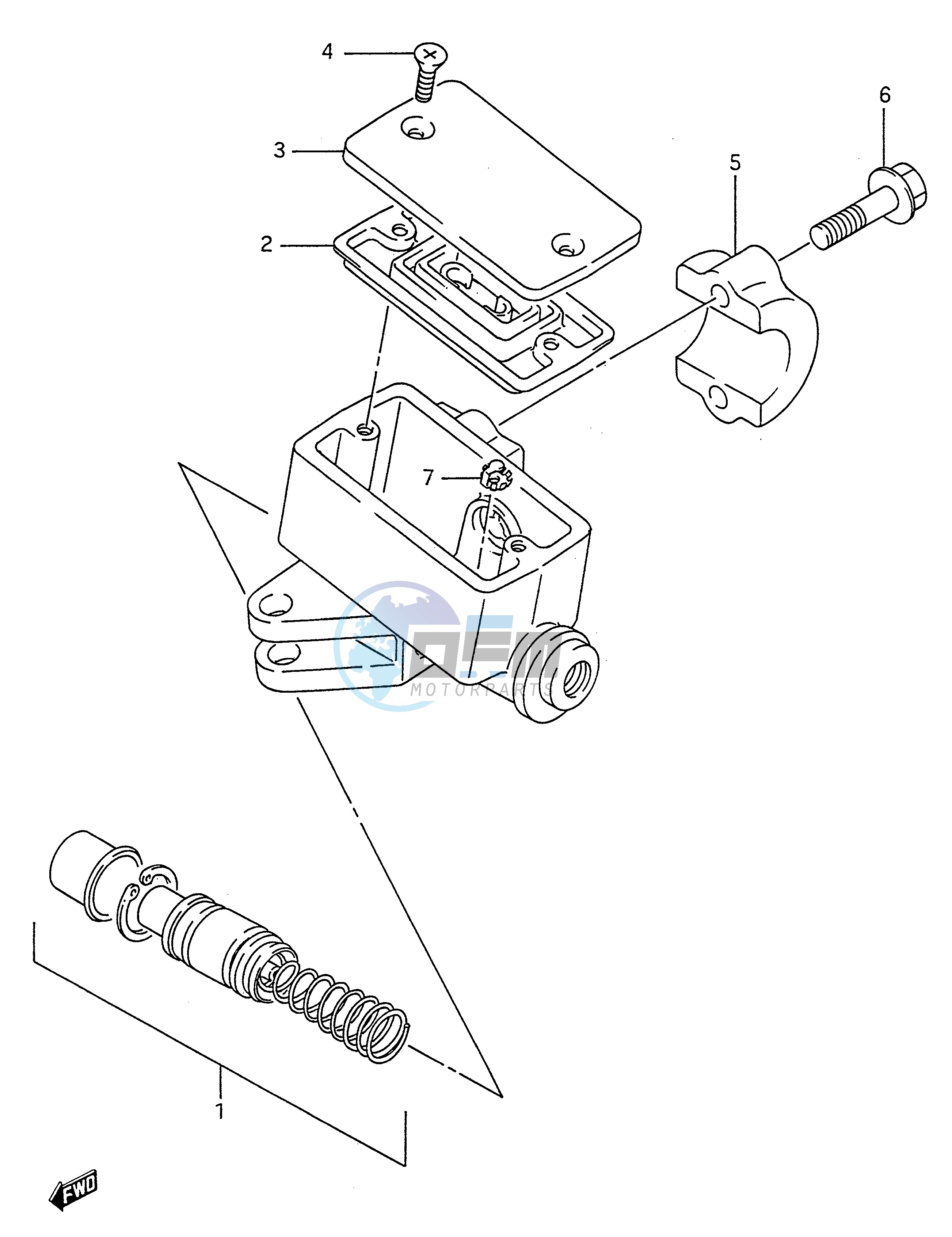 FRONT MASTER CYLINDER (MODEL J)