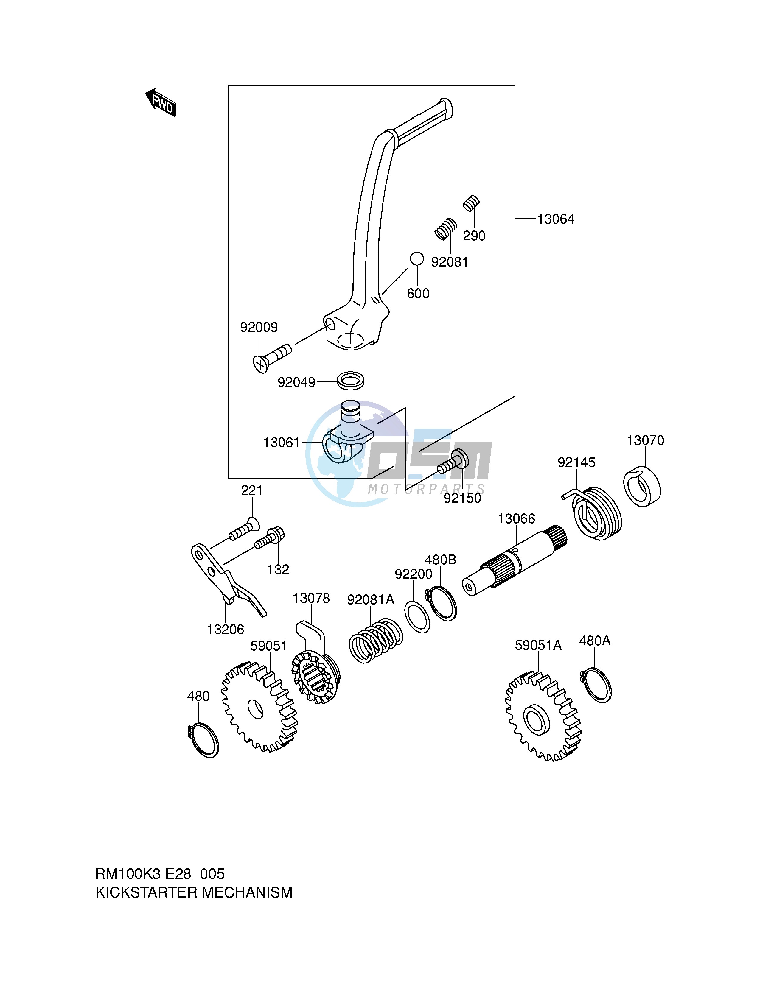 KICKSTARTER MECHANISM