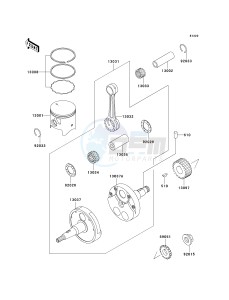 KDX 220 A [KDX220R] (A10-A12) [KDX220R] drawing CRANKSHAFT_PISTON-- S- -