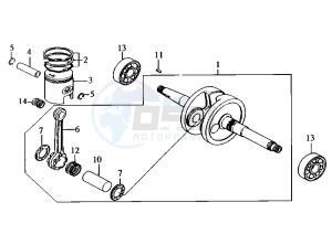 FIDDLE - 50 cc drawing CRANKSHAFT