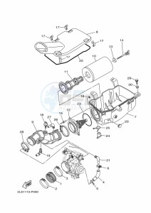 YFM700R (BCXR) drawing INTAKE