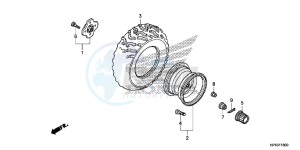 TRX420FPED TRX420 Europe Direct - (ED) drawing REAR WHEEL