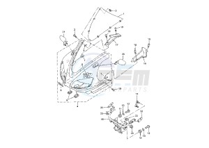 YZF R1 1000 drawing COWLING MY98