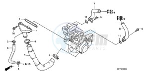 CB1300SA9 UK - (E / ABS BCT MKH MME TWO) drawing WATER PIPE