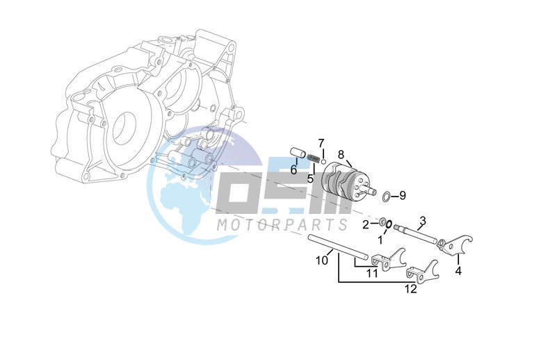 Gearbox driven shaft II