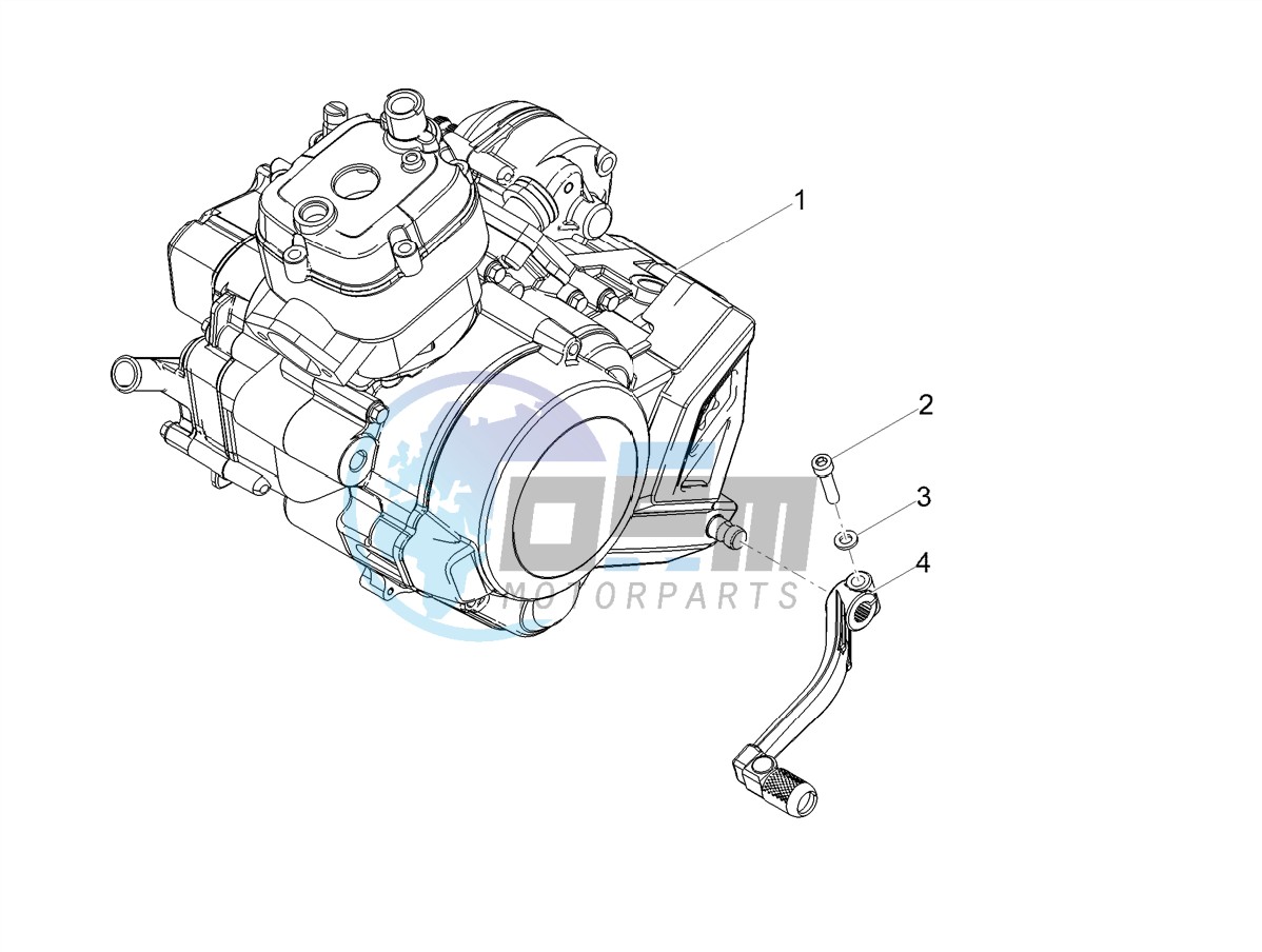 Engine-Completing part-Lever